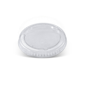 PET Flat Lid for 60ml Cups No hole 62mm