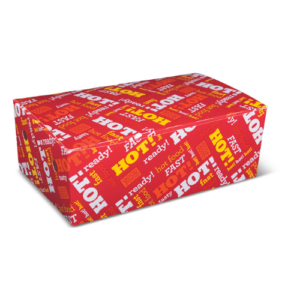 Hot Tasty Snack Box Large (200x115x70mm)