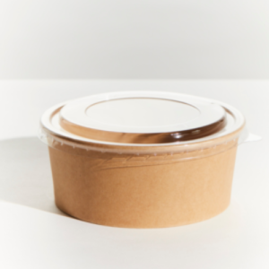 Small Kraft Food Bowls Lids – 150mm