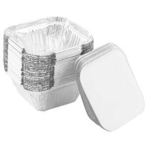 Foil Deep Square SNGL Meal Tray Lids