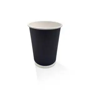 12oz PE Coated black DW cup 500pc/ctn