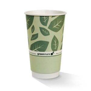 Green Print 16 OZ PLA Coated DW Cup/