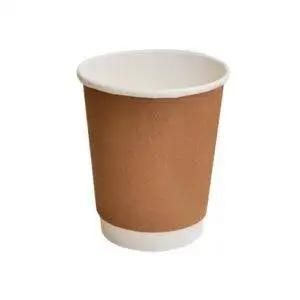 8 OZ PLA Coated DW Cup/Brown Standard 500pc/ctn